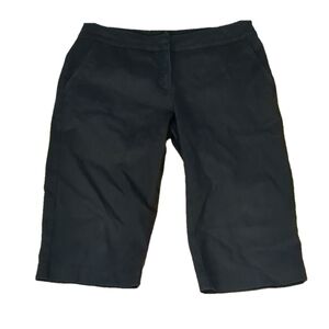 EILEEN Fisher black Bermuda shorts size small